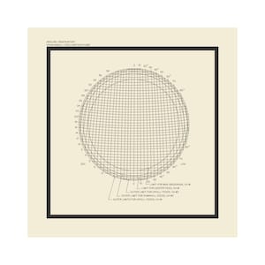 ARECIBO OBSERVATORY SERIE - Stundenwinkel / Deklinationsebene - Fine Art Giclée-Druck - Museumsqualität