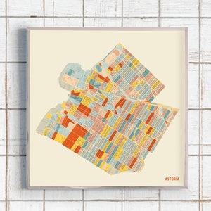 ASTORIA - Street Map - Fine Art Giclée Print - Museum Quality - Etsy