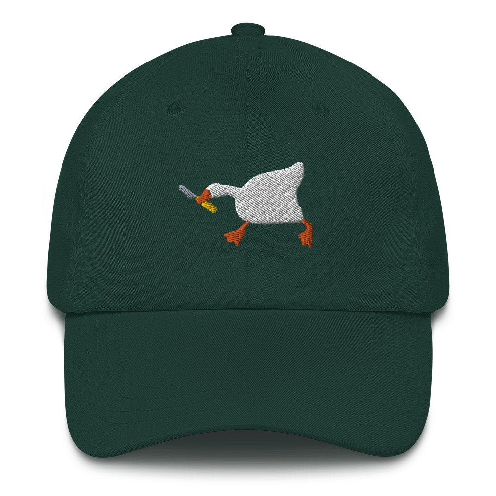 Untitled Goose With Butter Knife | Dad hat