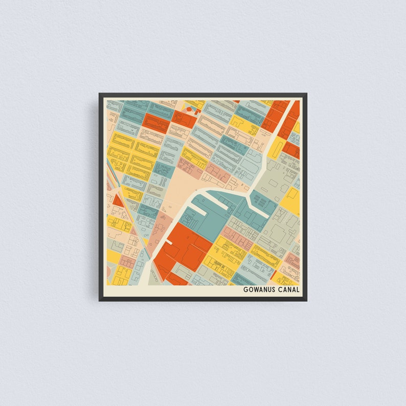 GOWANUS BROOKLYN MAP Fine Art Giclée Print Museum Quality Etsy