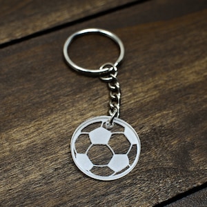Acryl Fußball Ball Schlüsselanhänger Charm - Kleiner Fußball Ball Charm für Frauen oder Männer.  Fußballball Team Schlüsselanhänger. Fußballball Reißverschluss Anhänger