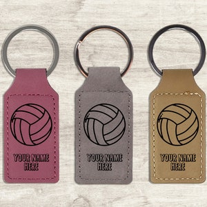 Gepersonaliseerde volleybal sleutelhanger - Aangepast cadeau voor volleybalcoach, volleybalteam cadeau. Sportsleutelhanger voor dames en heren.