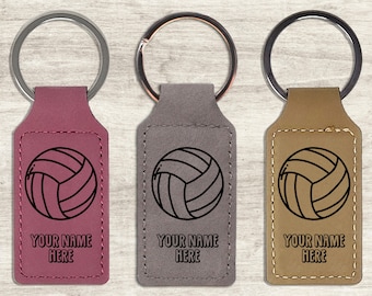 Volleyball Key Fob Volleyball Keychain Sports Keychain Volleyball Bag Tag Sports Bag Tag Sports Key Fob