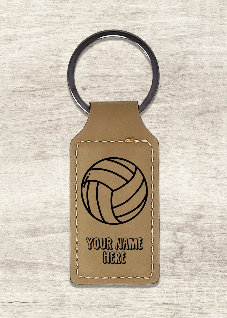 Personalized Volleyball Keychain Custom Gift for Volleyball Etsy Hong