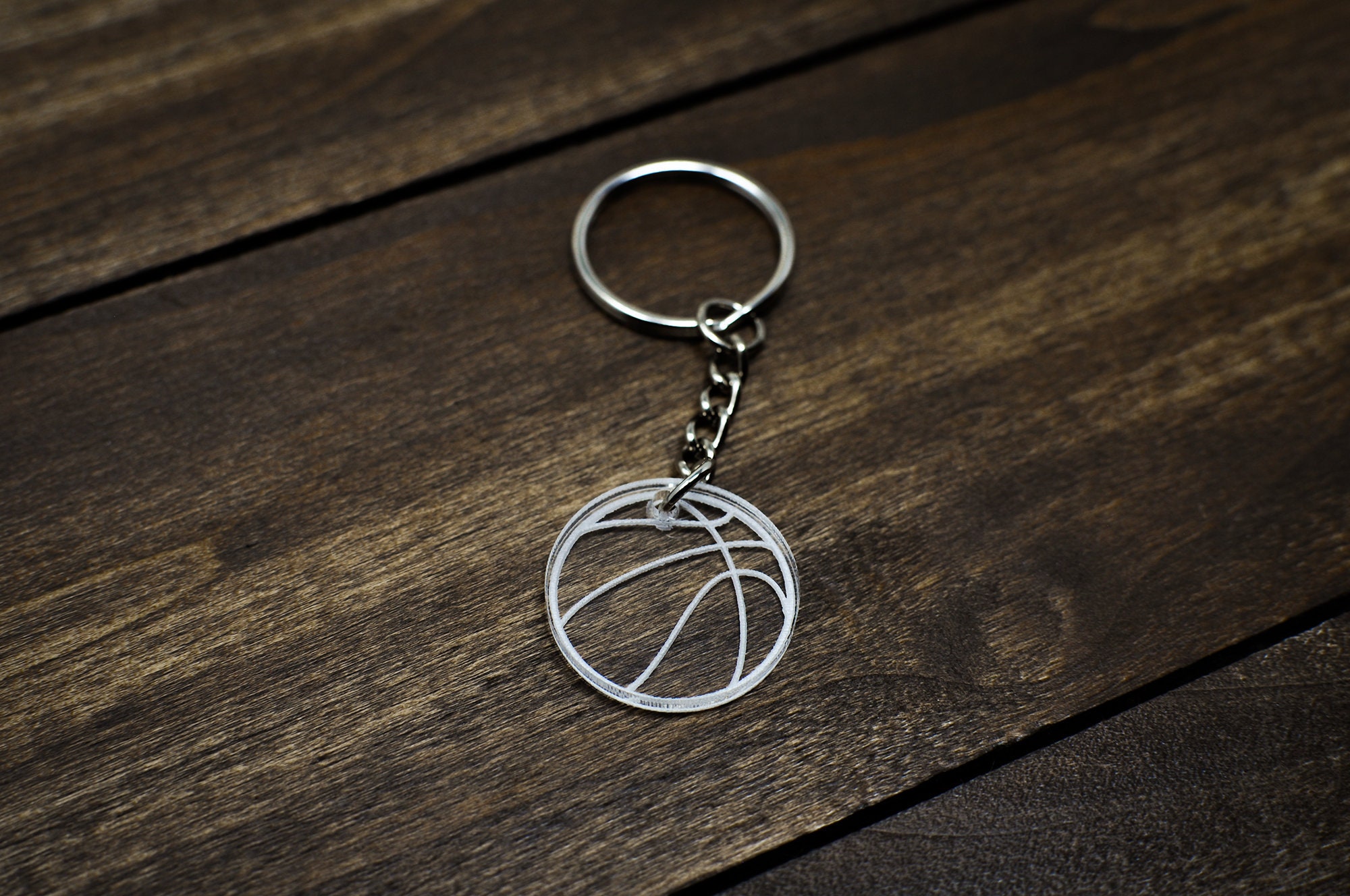Chic Hanging Pendant Rotating Basketball Fashion Exquisite Keyring Keychain HY