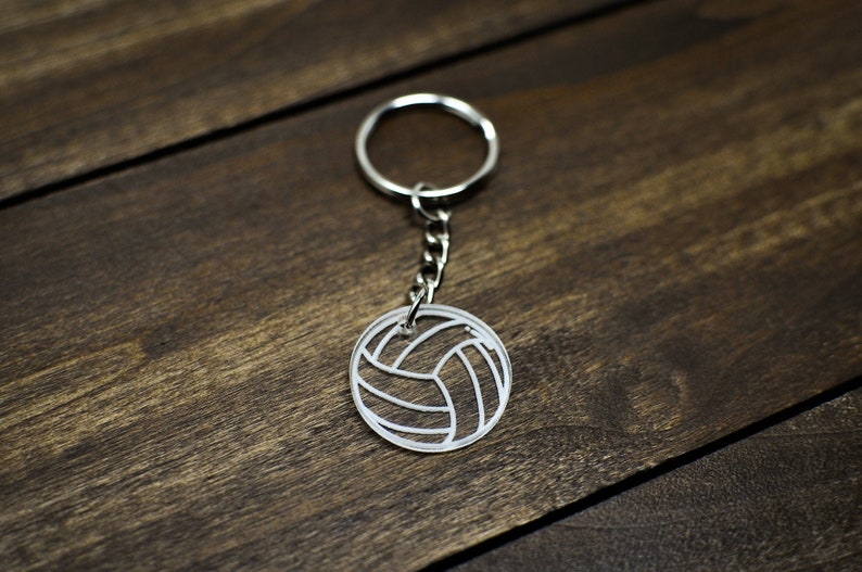 Acrylic Volleyball Keychain Charm Small Volleyball Charm for Etsy