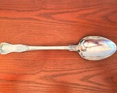 Vintage 12 1 2 quot Buffet Serving Spoon in Kings Pattern by William Adams Inc