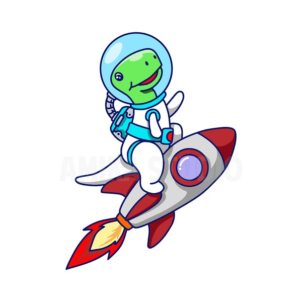 Rocket Dinosaur SVG, Astronaut SVG, Astronaut Dinosaur, Dino Clipart, Dino Tshirt, Dinosaur Rocket Clipart, Dino SVG, Rocket Space svg.