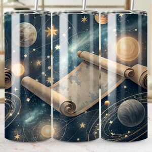 Space Map Tumbler Wrap PNG, Galaxy Tumbler Design, Celestial Seamless Tumbler Design, Stars, Planets, Universe Tumbler Wrap