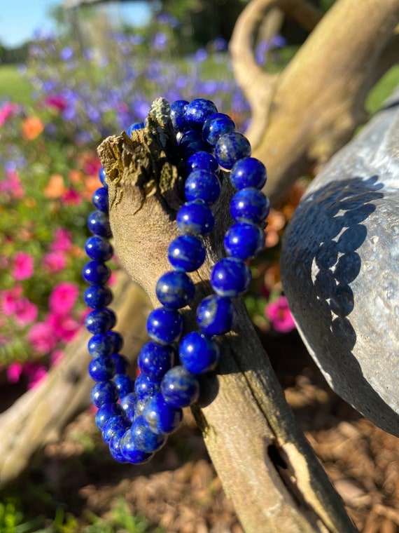 Lapis Lazuli Bracelet Queens Stone Strength Bracelet Courage