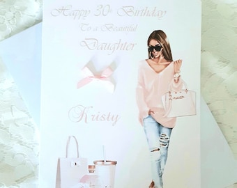 Personalised Birthday Card. Daughter, Granddaughter, Daughter-in-law, Sister, Niece. Friend - Foto 7