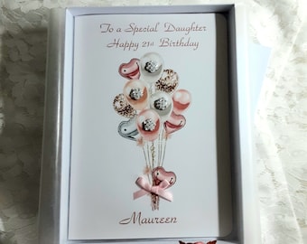 Personalised Birthday Card, Money Wallet. Daughter, Granddaughter, Daughter-in-Law, Sister, Niece. Friend Any age