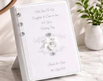 Personalised Wedding Day Card & Money Wallet with Box 8"X6"