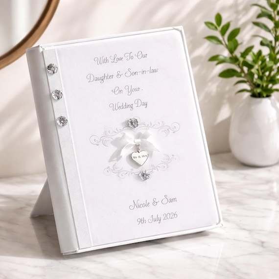 Personalised Wedding Day Card & Money Wallet with Box 8"X6"