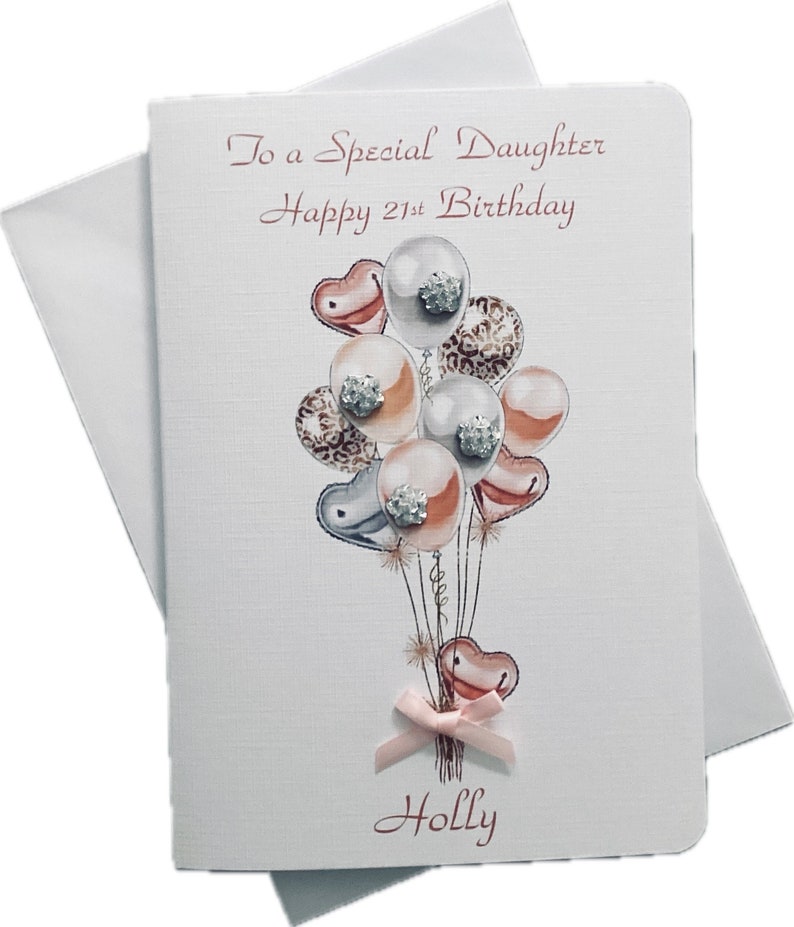 Personalised Birthday Card, Money Wallet. Daughter, Granddaughter, Daughter-in-Law, Sister, Niece. Friend Any age Card with Envelope