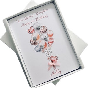 Personalised Birthday Card, Money Wallet. Daughter, Granddaughter, Daughter-in-Law, Sister, Niece. Friend Any age