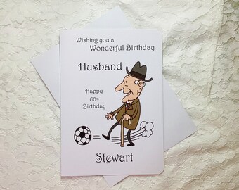 Personalized Handmade Birthday Card for Him