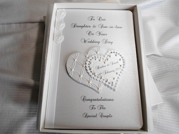 Sister Personalised Wedding Card Special Couple Daughter Son Brother Sister Personalised Wedding Card Special Couple Daughter Son Brother