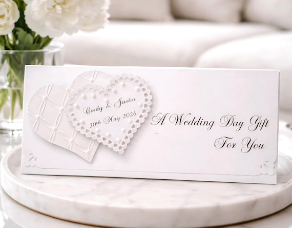Personalised Wedding / Engagement Gift/Money Wallet