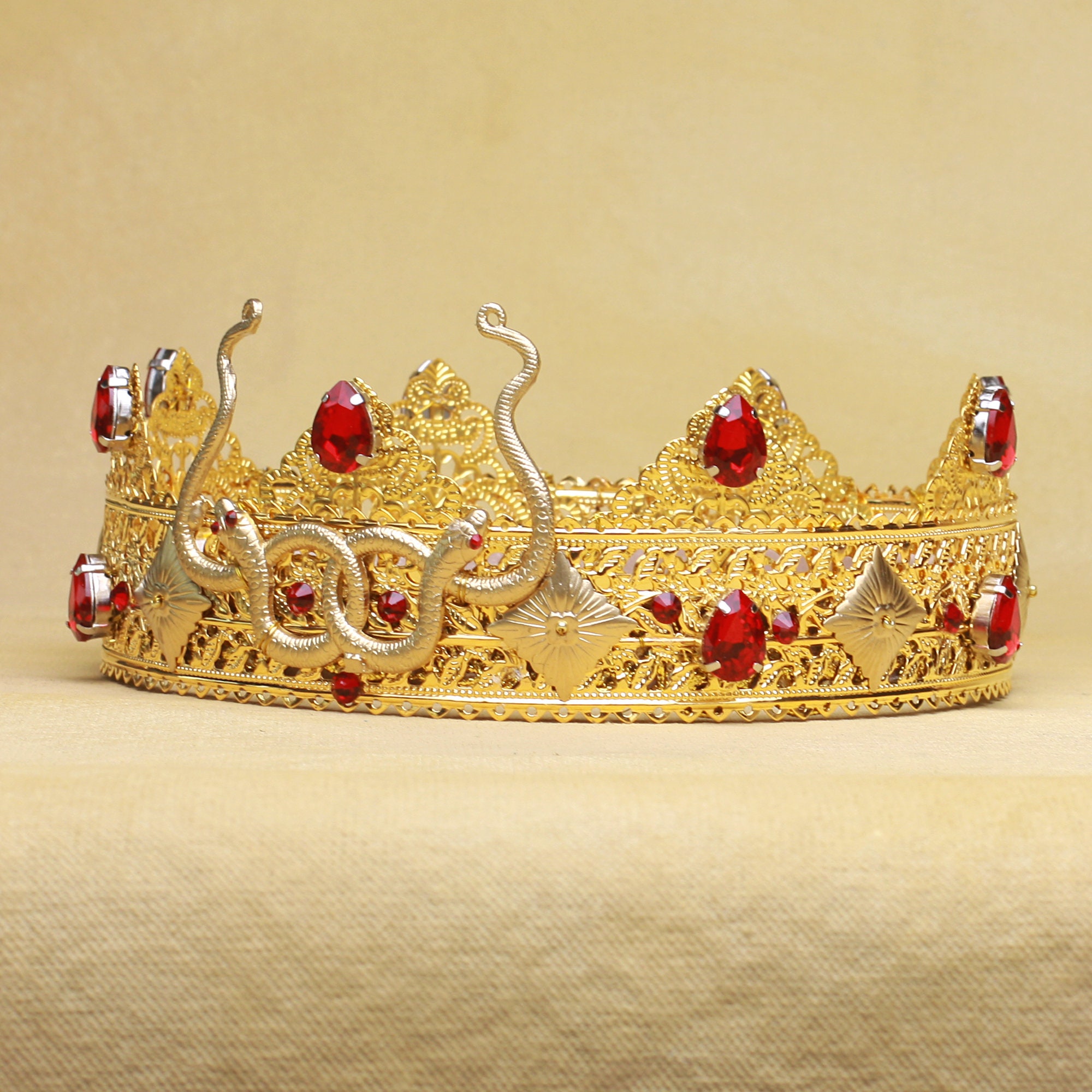 ADAM Snakes Crown Gold Snake crown Headdress headpiece Etsy