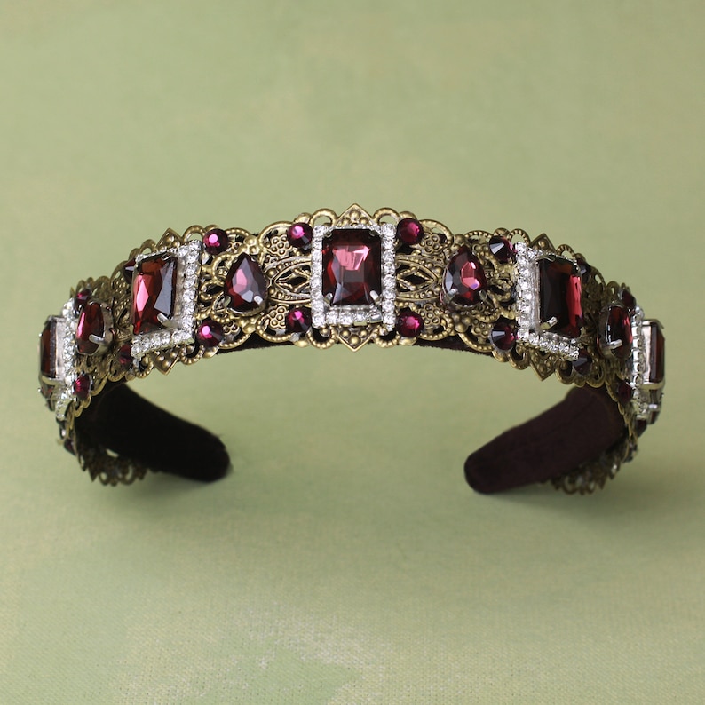 CATERINA Medieval Headband medieval headdress Tudor Ann Etsy