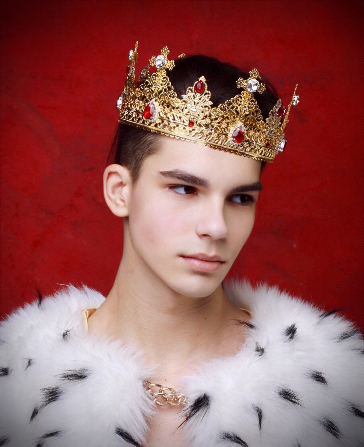 HUMBLE King Crown King Cross Crown Baroque Crown Tudor Crow Etsy