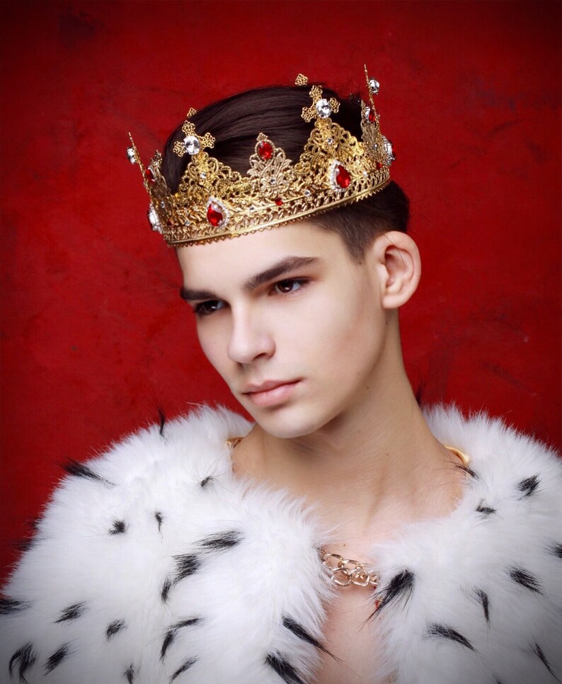 HUMBLE King Crown King Cross Crown Baroque Crown Tudor Crow Etsy