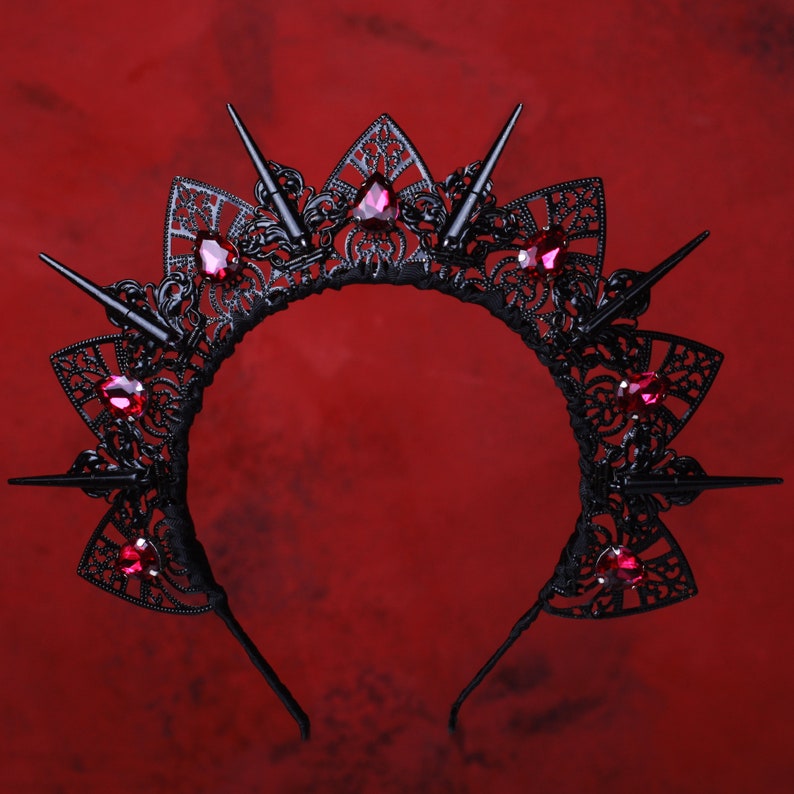 NIRVANA améthyste couronne de la reine Crystal Crown Etsy