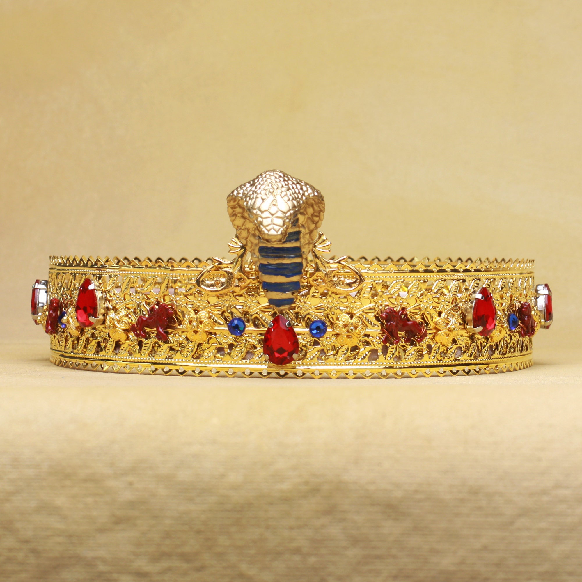 AKHENATEN Skake Herren Krone Cobra König Krone ägyptische Etsy