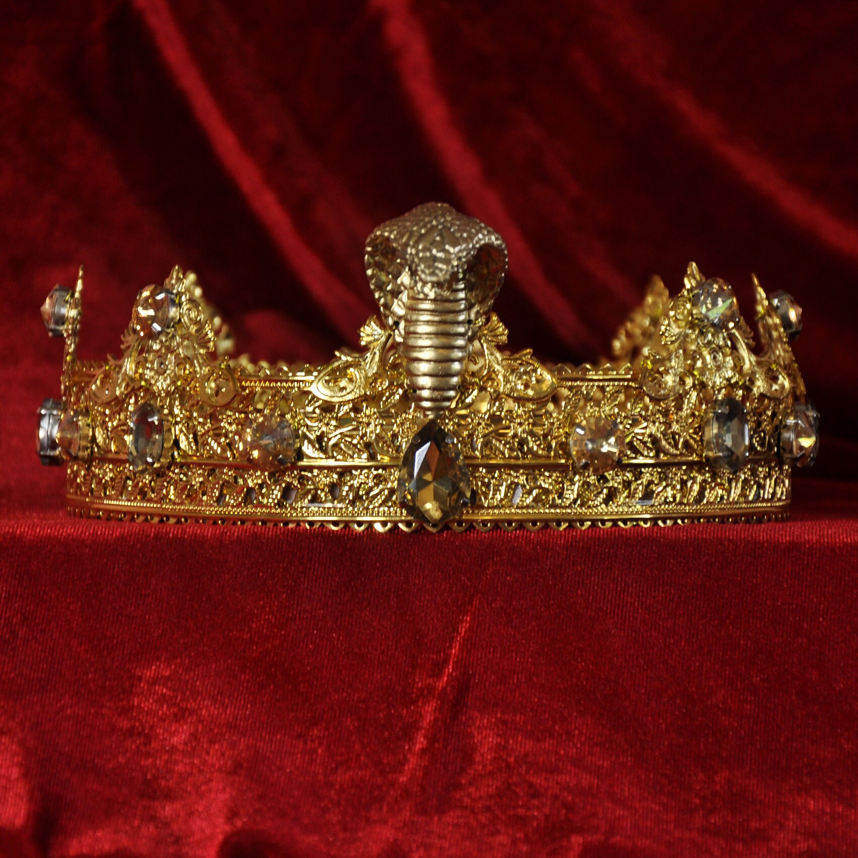 Snake Crown Cobra Crown Egyptian Crown King Crown Queen Etsy