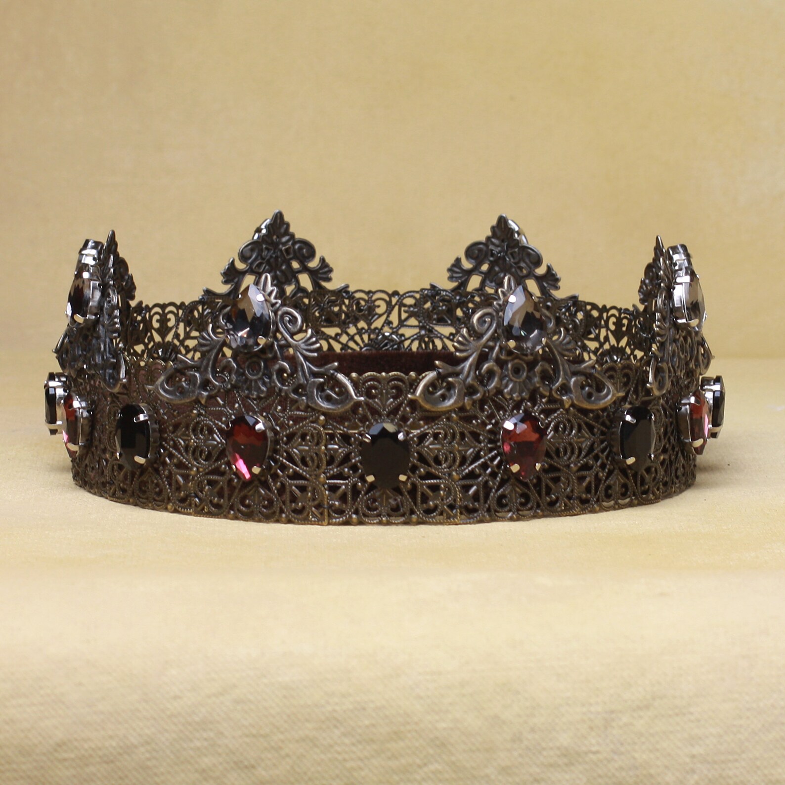 Bronze Crown Medieval Crown Tudor crown man crown Medieval Etsy