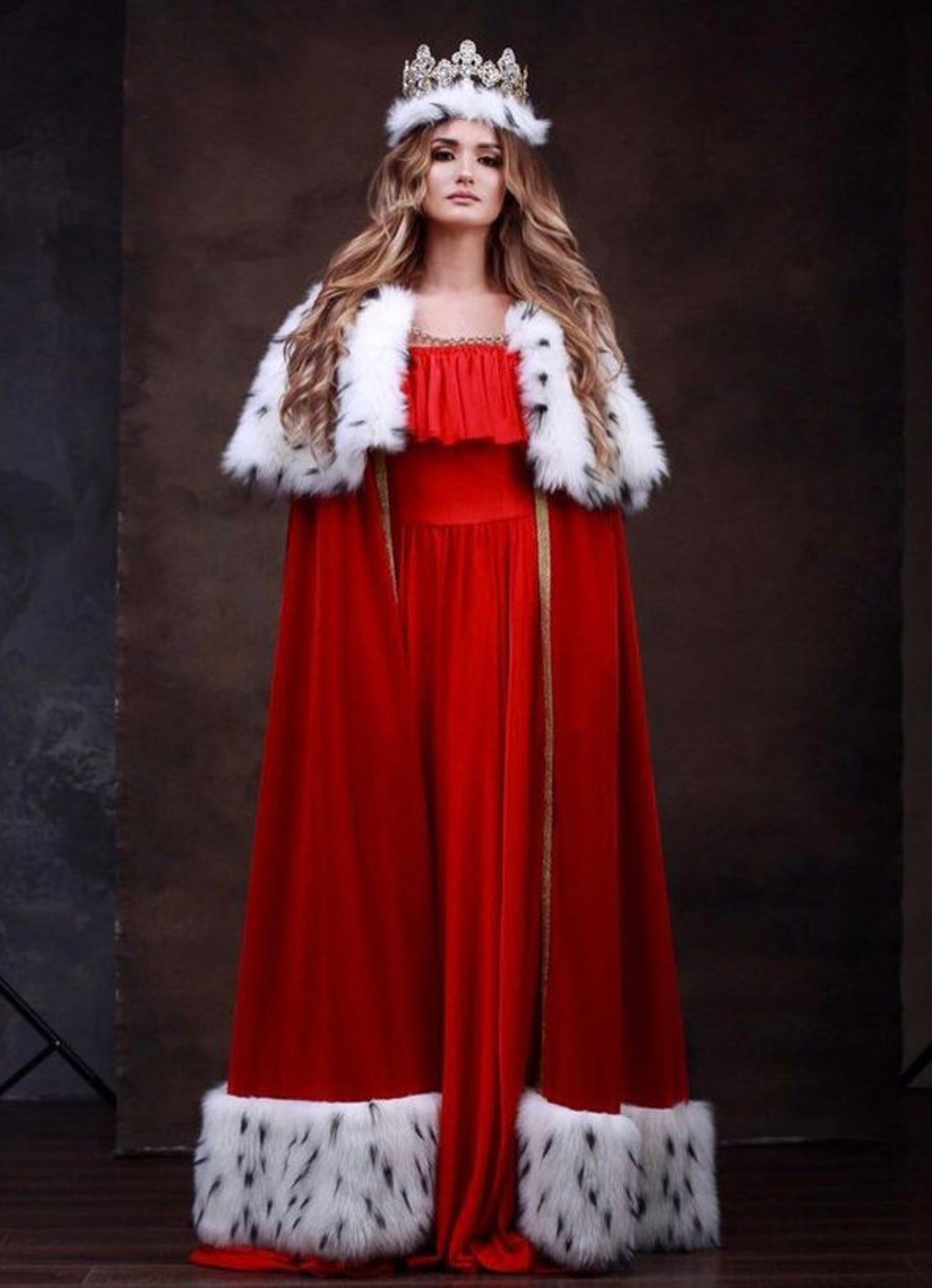 Queen Cloak Queen's Cape Royal Cape Red cloak Queen Etsy
