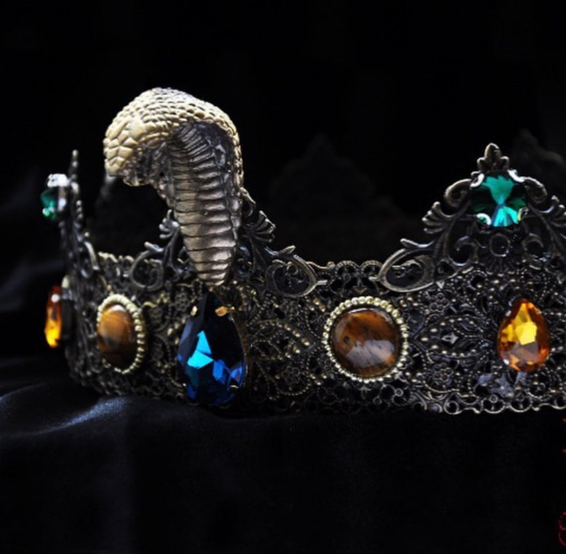 KHUFU Cobra Crown men Snakes Crown Egyptian crown Pharaoh Etsy