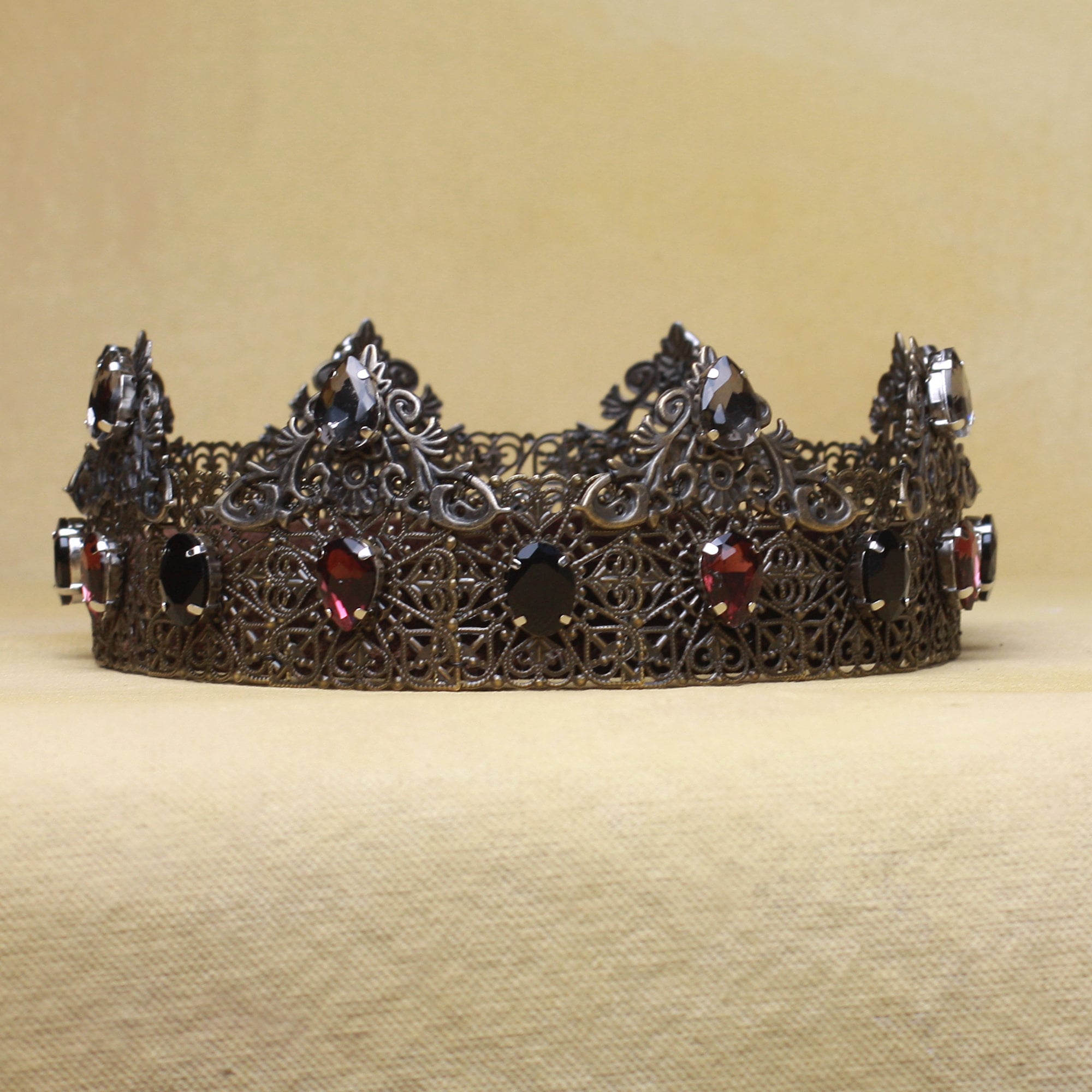 Bronze Crown Medieval Crown Tudor crown man crown Medieval Etsy