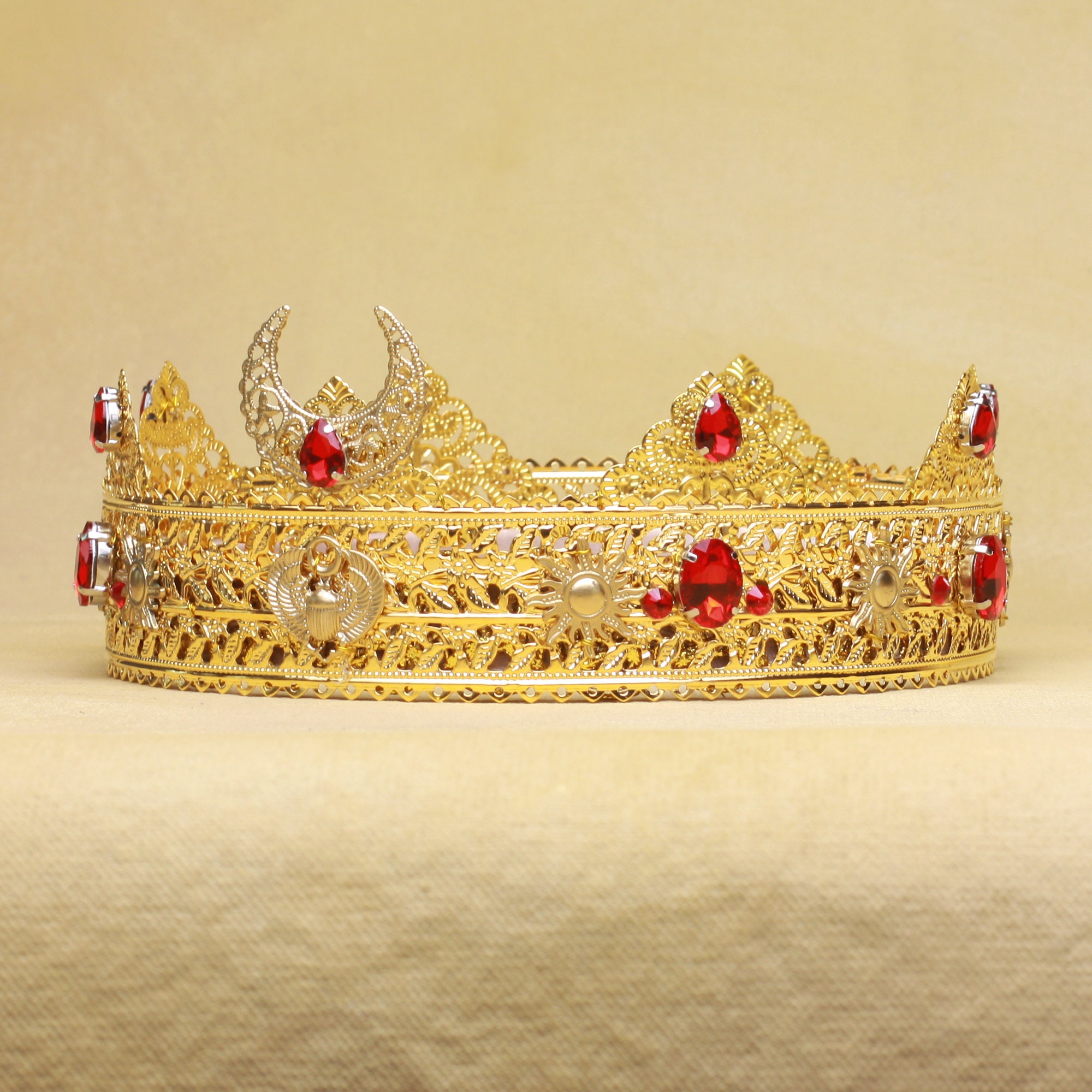 PTAH Egyptian Men's Crown Pharaoh Crown Men's Crown Etsy