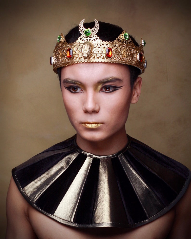 headdress Egyptian Headpiece men/'s crown Cleopatra viper tiara King Crown Egyptian crown XERXES Men/'s crown men crown male crown