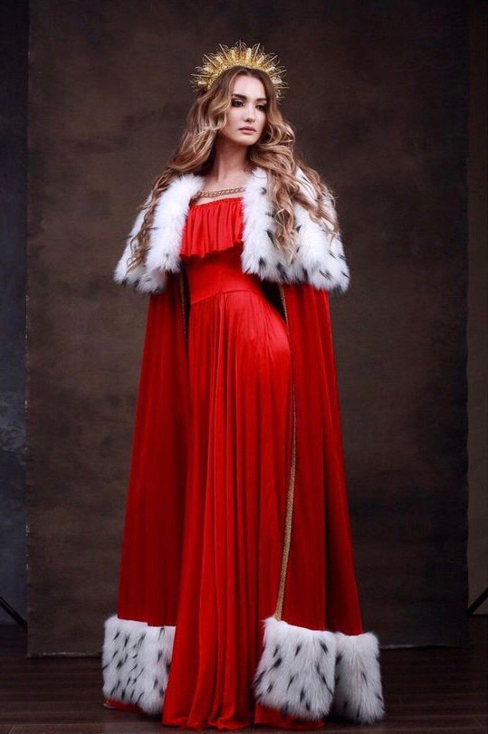 Queen Cloak Queen's Cape Royal Cape Red cloak Queen Etsy