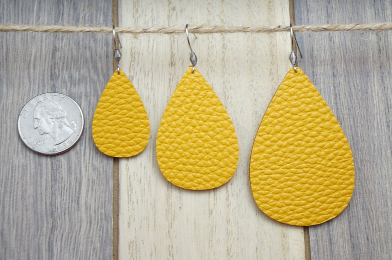 Teardrop Earrings Lg Black Anaconda Vegan Leather, Faux Leather, Trendy Earrings, Lightweight Earrings