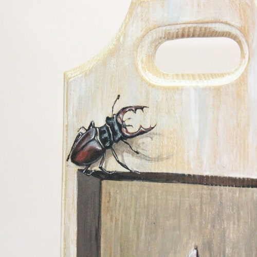 A Cat Hand Painting shops Cutting Board