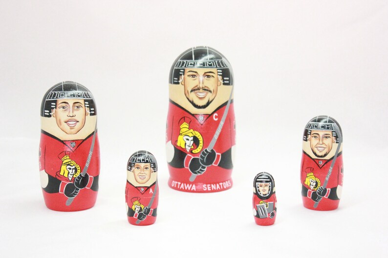 Clemson Tigers Nesting Doll 7 5 Pieces NCAAF Deshaun Watson Sport Handmade Wooden Matryoshka