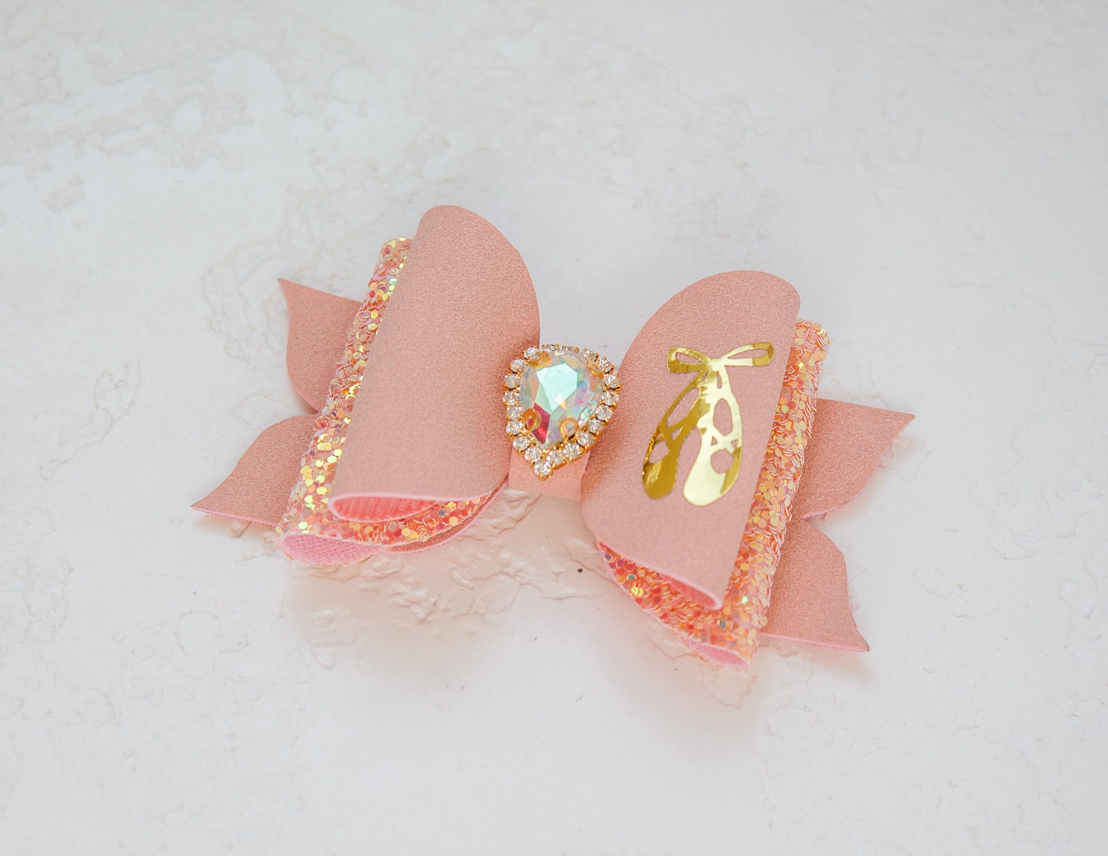 ballet shoes glitter hair bow faux suede pink ballet bow ballerina hairband ballet gifts ballerina shoes bow pointe shoes ballet