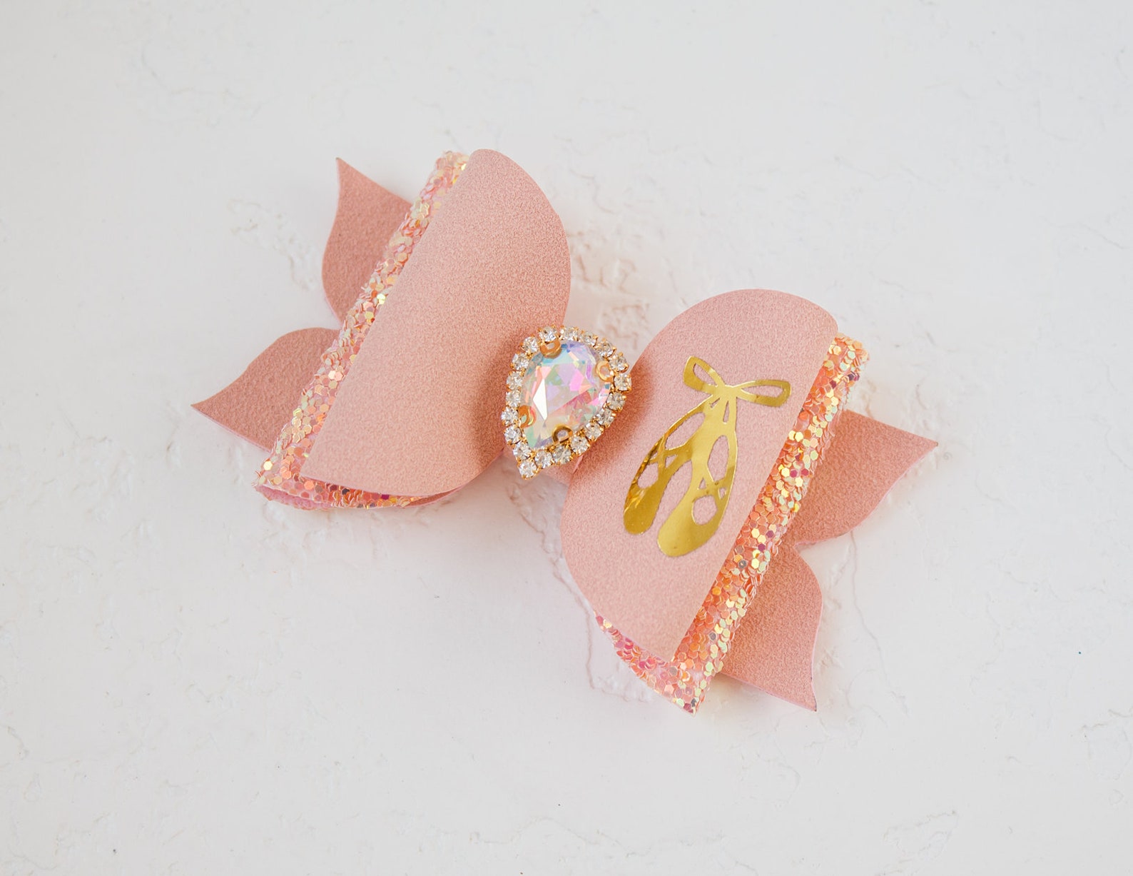 ballet shoes glitter hair bow faux suede pink ballet bow ballerina hairband ballet gifts ballerina shoes bow pointe shoes ballet