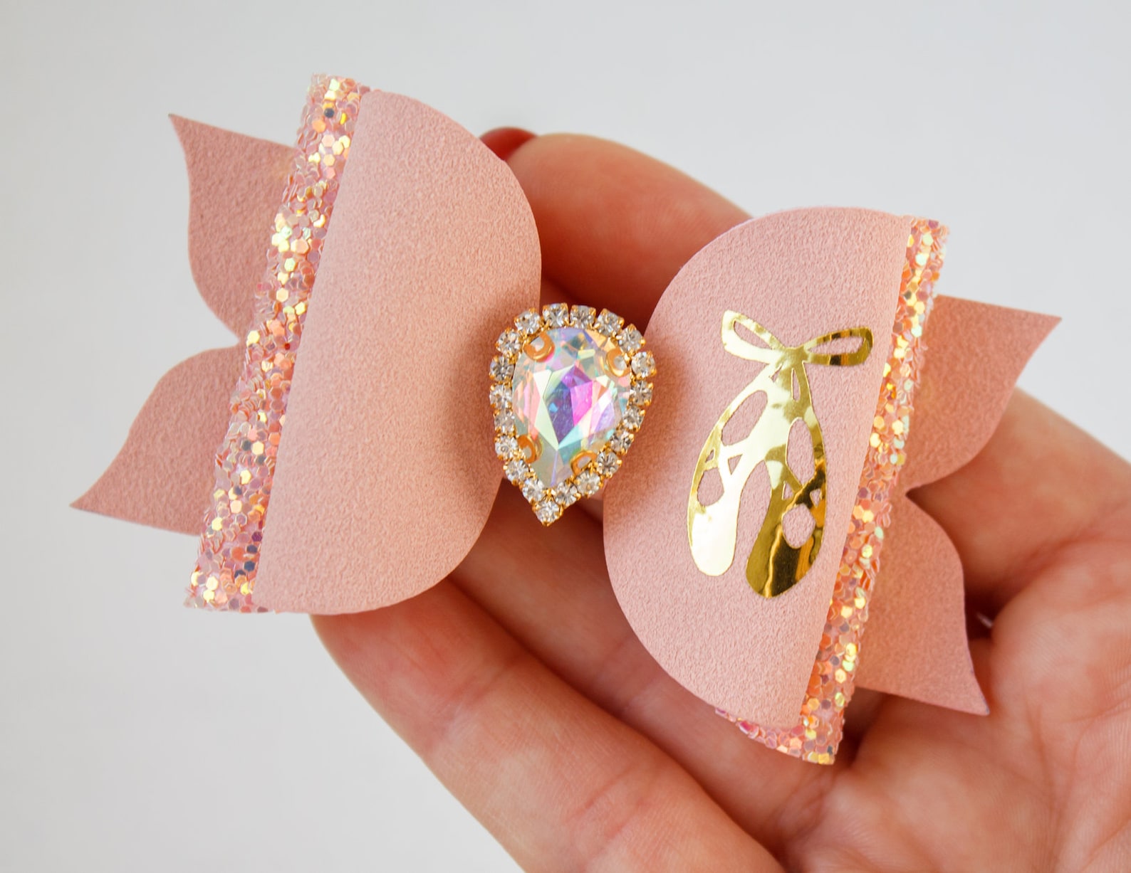 ballet shoes glitter hair bow faux suede pink ballet bow ballerina hairband ballet gifts ballerina shoes bow pointe shoes ballet