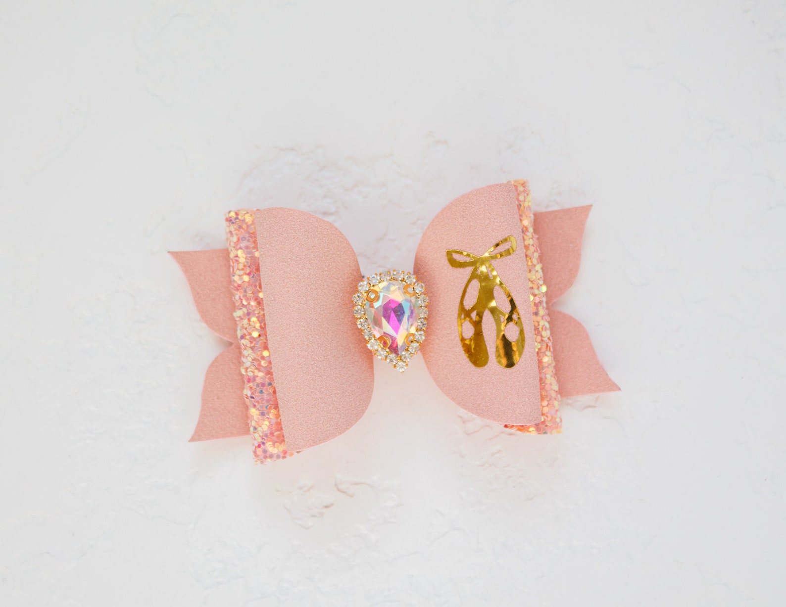 ballet shoes glitter hair bow faux suede pink ballet bow ballerina hairband ballet gifts ballerina shoes bow pointe shoes ballet