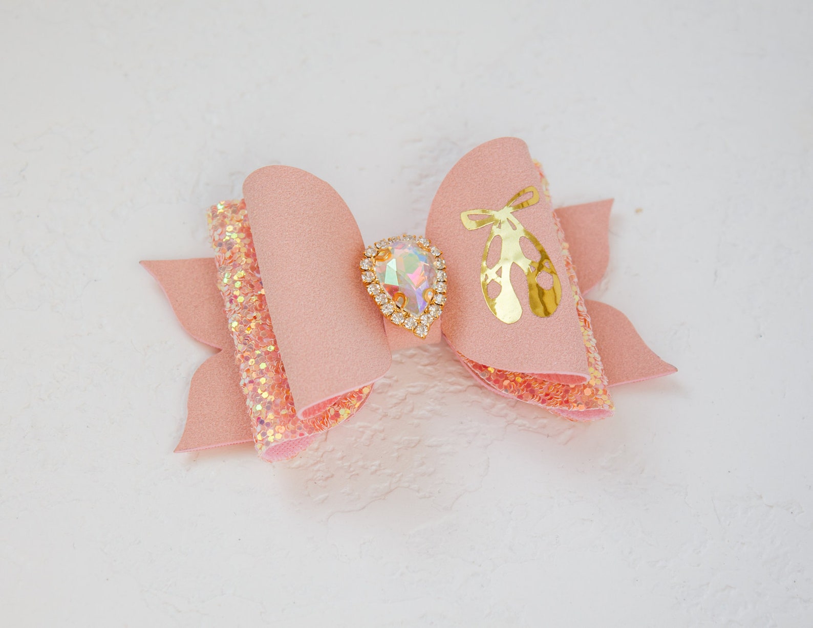ballet shoes glitter hair bow faux suede pink ballet bow ballerina hairband ballet gifts ballerina shoes bow pointe shoes ballet