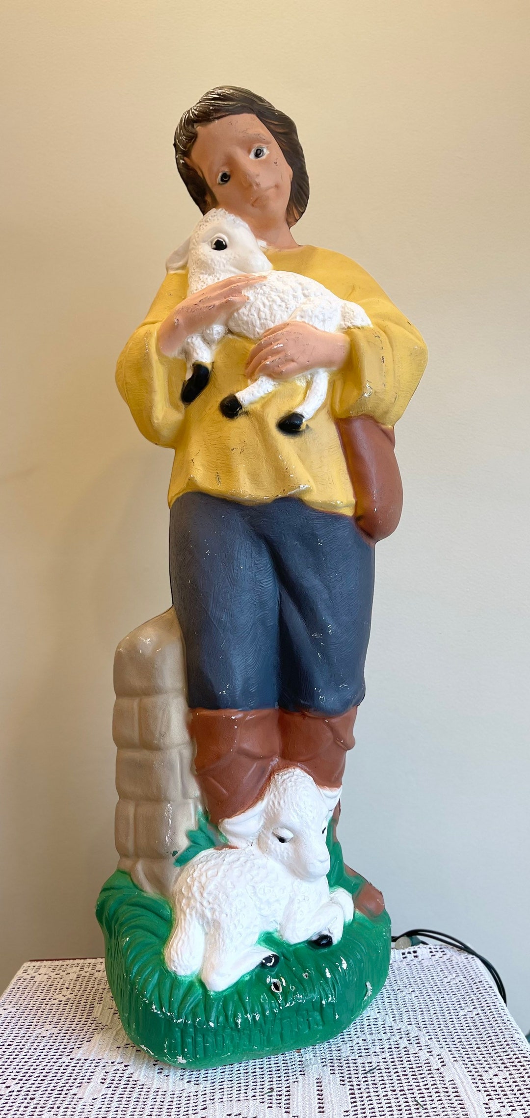 Shepherd Blow Mold Outdoor Nativity Scene nativity Scenes Etsy