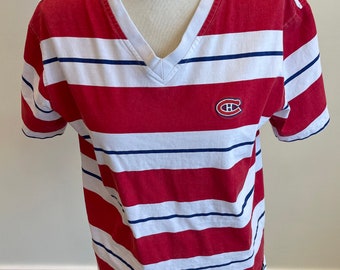 Vintage 1990s Montreal Canadiens T-Shirt, NHL Hockey Tee, Classic Habs Fan Shirt