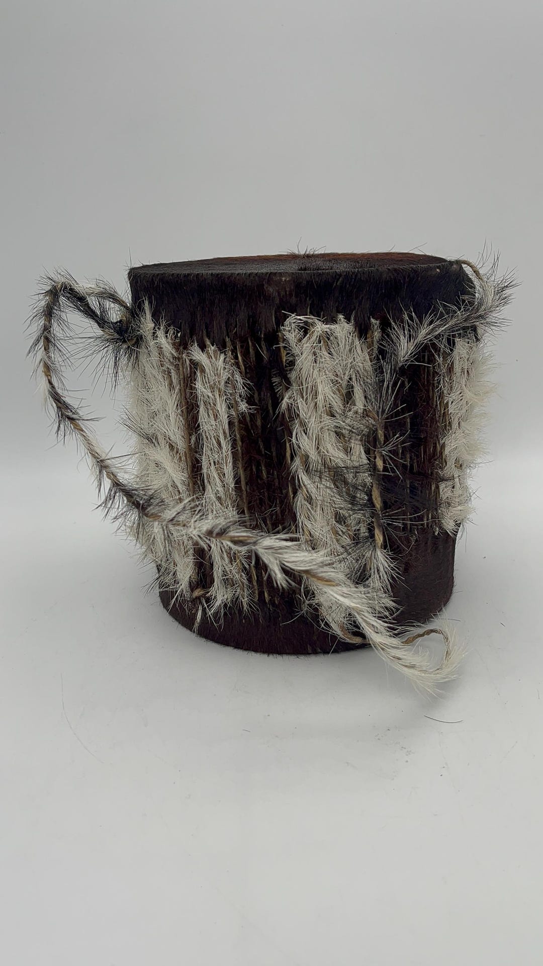 Vintage Animal Skin African Tribal Hand Drum || Decorative Vintage ...