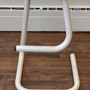 Vintage metal tubular PAPERCLIP stool | 24.5 ‘’ Height | Vintage Paperclip stool | metal tubular stool | industrial stool | counter stool