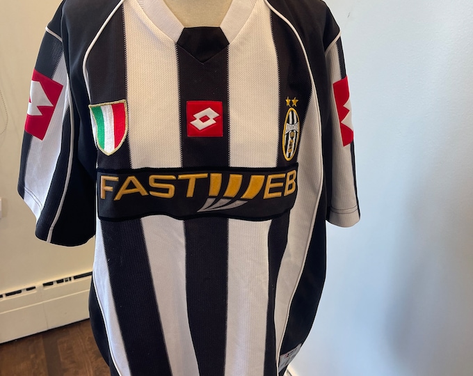 Vintage LOTTO Juventus F.C. soccer jersey | jersey soccer Juventus fc | European football jersey | soccer shirt | Italy Jersey Juventus f.c.